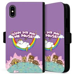 Sideflip mit langer Lasche schwarz