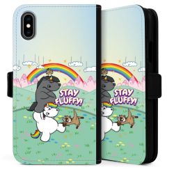 Sideflip mit langer Lasche schwarz