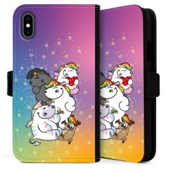 Sideflip mit langer Lasche schwarz