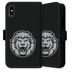 Sideflip mit langer Lasche schwarz