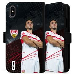 Sideflip mit langer Lasche schwarz