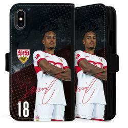 Sideflip mit langer Lasche schwarz