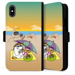 Sideflip mit langer Lasche schwarz