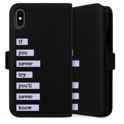 Sideflip Fodral med flap svart