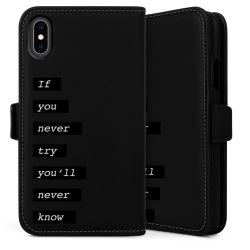 Sideflip Fodral med flap svart