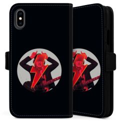 Sideflip mit langer Lasche schwarz