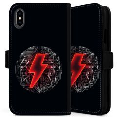 Sideflip mit langer Lasche schwarz