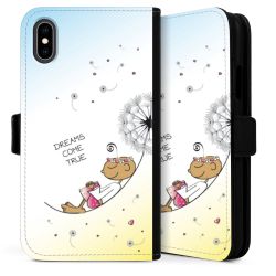 Sideflip mit langer Lasche schwarz