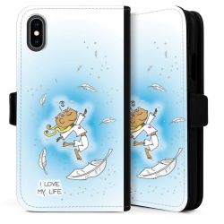 Sideflip mit langer Lasche schwarz