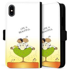 Sideflip mit langer Lasche schwarz