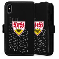 Sideflip mit langer Lasche schwarz