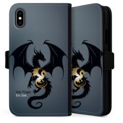 Sideflip Fodral med flap svart