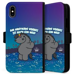 Sideflip mit langer Lasche schwarz