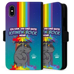 Sideflip mit langer Lasche schwarz