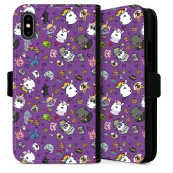 Sideflip mit langer Lasche schwarz