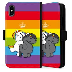 Sideflip mit langer Lasche schwarz