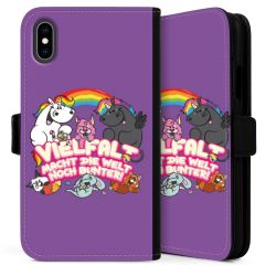 Sideflip mit langer Lasche schwarz