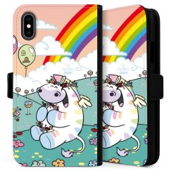 Sideflip mit langer Lasche schwarz