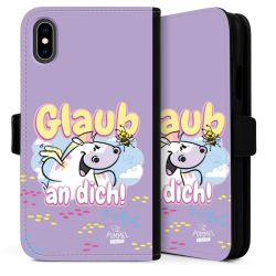 Sideflip mit langer Lasche schwarz