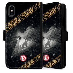 Sideflip mit langer Lasche schwarz