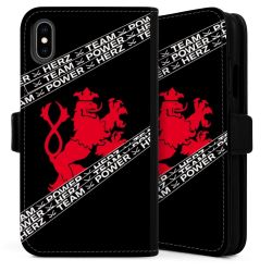 Sideflip mit langer Lasche schwarz