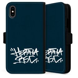 Sideflip mit langer Lasche schwarz