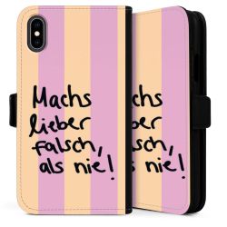 Sideflip mit langer Lasche schwarz