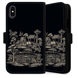 Sideflip mit langer Lasche schwarz