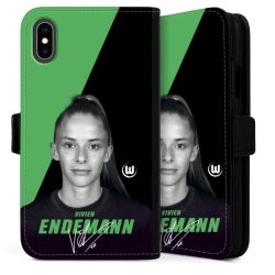 Sideflip mit langer Lasche schwarz