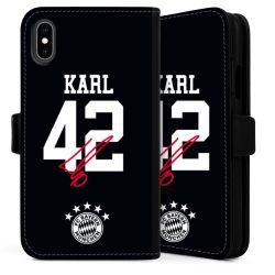 Sideflip mit langer Lasche schwarz