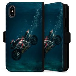 Sideflip mit langer Lasche schwarz