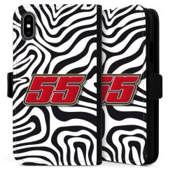 Sideflip mit langer Lasche schwarz