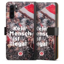 Sideflip mit langer Lasche schwarz