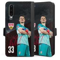 Sideflip mit langer Lasche schwarz