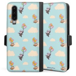 Sideflip mit langer Lasche schwarz