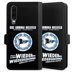 Sideflip mit langer Lasche schwarz