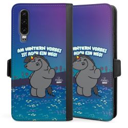 Sideflip mit langer Lasche schwarz