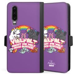 Sideflip mit langer Lasche schwarz