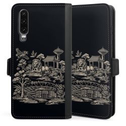 Sideflip mit langer Lasche schwarz