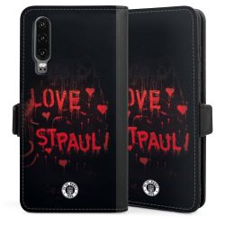 Sideflip mit langer Lasche schwarz