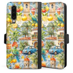 Sideflip mit langer Lasche schwarz