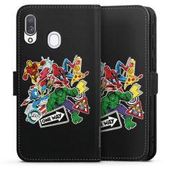 Sideflip with flap black/lateral flap