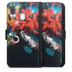 Sideflip with flap black/lateral flap