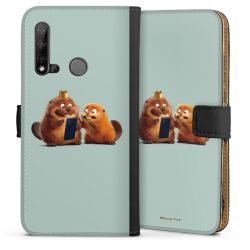 Sideflip mit langer Lasche schwarz