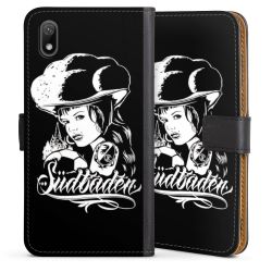 Sideflip mit langer Lasche schwarz