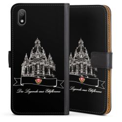 Sideflip mit langer Lasche schwarz