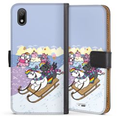 Sideflip mit langer Lasche schwarz