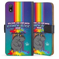 Sideflip mit langer Lasche schwarz