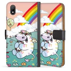 Sideflip mit langer Lasche schwarz