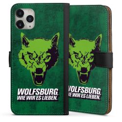 Sideflip mit langer Lasche schwarz